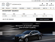 Tablet Screenshot of goodwinmazda.com